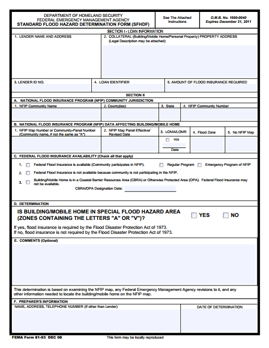 AI Can Create FEMA Flood Certs for Mortgage Files